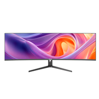 Nouveau moniteur LCD à écran large 5K 49 pouces 144Hz moniteur d'ordinateur de jeu incurvé avec écran IPS et haut-parleurs RVB