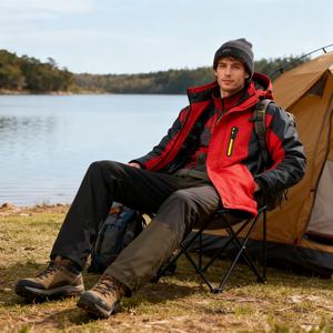 TKAN287D personalizado de alta calidad para hombre al aire libre 100% algodón polar de talla grande suelta ODM ligera chaqueta de moda de invierno - Product Image 1