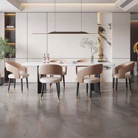 Fauteuil design de luxe moderne, chaise de salle à manger de style italien pour hôtels et restaurants, chaise à thé haut de gamme nouvelle et très tendance