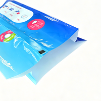 Sachet d'emballage métallisé haute barrière pour serviettes hygiéniques avec soufflet, pochette laminée BOPP/VMPET pour produits de soins féminins