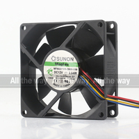 Kipas Pendingin Sunon 5V 24V 48V DC 12V 3.84W AC EC 8020 80X80X20MM 8CM Silent Chassis CPU Power 4-wire MF80201VX-Q000-S99