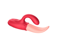 Dual-Motor Zungenleck-Vibrator Doppelte Vibration Oraler Stimulator Silikon-Sensorikspielzeug