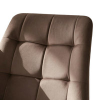 Chaises de salle à manger fournies directement par l'usine, chaises de restaurant modernes confortables de style nordique, chaise de salle à manger avec pieds en métal noir pour la maison