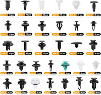 C0871 Lot de 1115 clips de retenue et attaches automatiques pour voiture-32 tailles les plus populaires Rivets d'aile en nylon pour pare-chocs