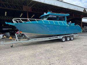 Bateau de pêche en aluminium soudé <span class=keywords><strong>Gospel</strong></span> 9m 29,5 pouces, yacht de croisière sportif, moteur hors-bord, navigation, tourisme, divertissement, loisirs en rivière - Product Image 5