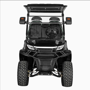 Stainless Steel Golf Hunting Buggy Car 4 Seater Lifted Electric Golf Cart with 36-Hole <b>Range</b> Lithium Battery 24km/h - Product Image 2