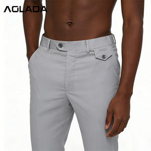 Neue Großhandels-Chinos für Herren: Leichte, hochwertige, dunkel gewaschene, gerade geschnittene Hose aus Baumwollmischung für formelle und legere Anlässe sowie Golf. - Product Image 3