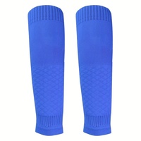 Protège-tibia de football léger et respirant équipement de football chaussettes personnalisées logo manchon de mollet en nylon respirant pour le football