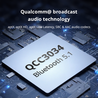 Module récepteur audio stéréo Bluetooth 5.1 aptX à faible latence avec SDK gratuit, Qualcomm QCC3034, pour haut-parleurs TWS, écouteurs, casques