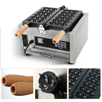 Nouvel Appareil Professionnel à Gaufres Bulle en Acier Inoxydable Antiadhésif / Gaufrier Électrique à Crêpes / Gaufrier à Boules avec Minuteur