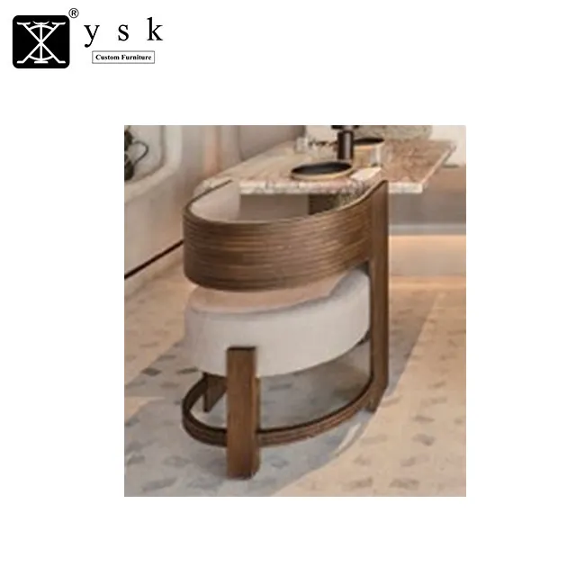 YSK-Sillas de comedor de madera, tapizadas, de cuero, para restaurante, cafetería, buen precio