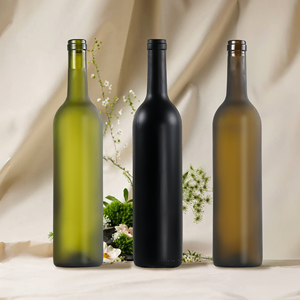Factory Source Wholesale Dark Green Wine <strong>Bottle</strong> 375ml 500ml 750ml Round Bordeaux Burgundy Glass Wine <strong>Bottle</strong>--free <strong>Mini</strong> <strong>Bottle</strong> - Product Image 1