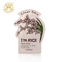 Masque facial en feuille de forme spéciale personnalisé, style coréen, vente chaude en Chine, emballage en sachet
