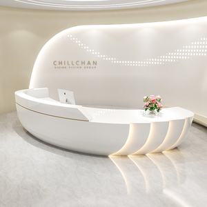 Mostrador de recepción moderno para salón de belleza, mostrador de recepción, mostrador de recepción para tienda de ropa - Product Image 1