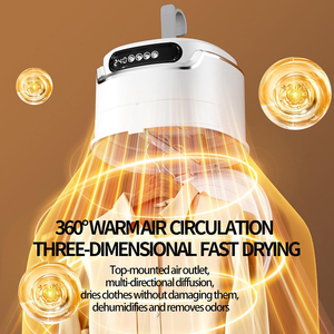Sèche-linge électrique portable 600W mini en plastique pliable pour voyage, usage domestique, économie d'énergie, semi-automatique, hôtels, extérieur, compact - Product Image 6