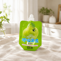Pochette souple recyclable avec bec verseur, emballage personnalisé en gros, impression sur mesure, sachet alimentaire sûr pour boissons, gelées et liquides