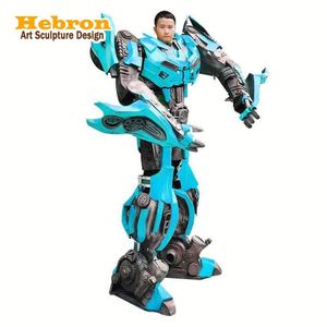 Disfraz de Robot <span class=keywords><strong>Gundam</strong></span> para Adultos, Disfraz de Halloween de 2.7 Metros de Altura, Trajes de Cosplay con Micrófono, Altavoz y Luz LED - Product Image 1
