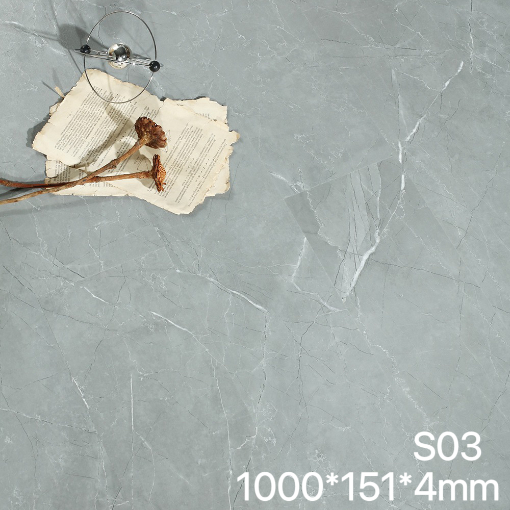 Motif marbre S03 (4 mm imperméable et résistant à l'usure)