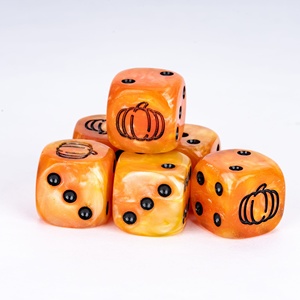 FACCUB personnalisé Halloween thème résine et plastique 16mm D6 dés pour mdn et jeux de société dés roulants promotionnels - Product Image 2