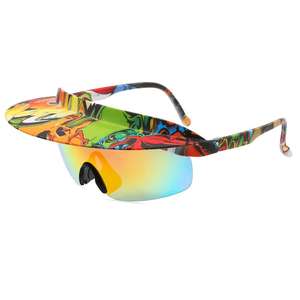 Commerce extérieur nouveau grand cadre <span class=keywords><strong>lunettes</strong></span> d'équitation hommes et femmes mode éblouissant chapeau <span class=keywords><strong>lunettes</strong></span> <span class=keywords><strong>de</strong></span> <span class=keywords><strong>soleil</strong></span> personnalité bord en gros - Product Image 2