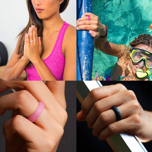 Factory Wholesale Custom Jewelry Gift Multicolor <strong>Silicone</strong> Rings <strong>Wedding</strong> <strong>Bands</strong> for Women <strong>Men</strong> - Product Image 6