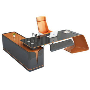 KD11escritura muebles de oficina jefe escritorio Gerente Ejecutivo Oficina escritorio Mesa CEO lujo escritorio jefe mesa para oficina - Product Image 3