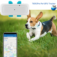 Dispositivo de Rastreo GPS en Tiempo Real para Perros y Gatos TK911pro 4G LTE, Rastreador de Mascotas Resistente al Agua, Posicionamiento GSM GPRS, Plataforma de Aplicación Gratuita para