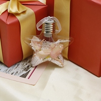 Décoration suspendue d'arbre de Noël de taille personnalisée de haute qualité boule de verre LED pour l'artisanat de fête de mariage