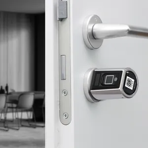 WELOCK-Cerradura electrónica para puerta con huella dactilar, cilindro de bloqueo de puerta delantera con perilla, aplicación sin llave abierta, BLE, cilindro ajustable para tarjeta RFID