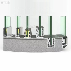 <strong>Deck</strong> <strong>Railing</strong> Frameless Balustrade Aluminum U Channel Profile Glass <strong>Railing</strong> with Led Light - Product Image 2