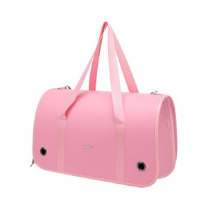 Bolsa de transporte portátil rosa para mascotas, para gatos y perros, de material suave. - Product Image 5