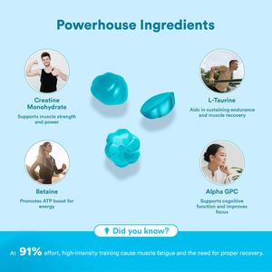 Complément alimentaire en gommes de créatine monohydrate à étiquette privée OEM/ODM, gommes énergétiques pour la musculation des adultes - Product Image 4