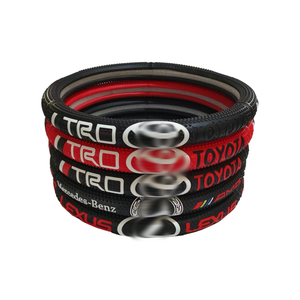 Cubierta elástica de cuero para volante de coche para todas las estaciones, accesorios antideslizantes para automóviles para coches modelo A5 y A6 - Product Image 3