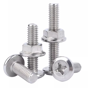 LeGood 304 Vis à tête croisée chanfreinée en acier inoxydable avec écrous à bride M6 - Product Image 4