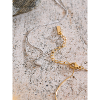 JINYOU 299 Collier avec pendentif en forme de cœur plaqué or vintage exquis, accessoires de bijoux pour femmes