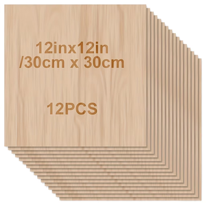 ไม้บาสวู้ดเกรด3มม. แผ่นไม้ตัดด้วยเลเซอร์สำหรับชิ้นส่วนของเล่นและแขวนผนังงานฝีมือไม้ซีเอ็นซี - Product Image 1