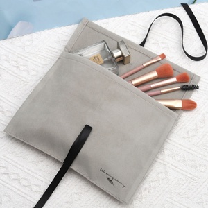 Sac enveloppe en faux daim imprimé logo personnalisé <span class=keywords><strong>pochette</strong></span> d'emballage de voyage pour <span class=keywords><strong>costume</strong></span> de vêtements enveloppe de luxe sac à poussière en velours - Product Image 3