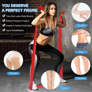 Banda de Resistencia Larga Ecológica para Yoga y Pilates, para Entrenamiento de Fuerza en Casa, Banda Elástica de TPE Theraband para Fitness y Estiramiento - Product Image 2