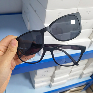 Kính mát clip trên tay làm Acetate phụ nữ cổ kính quang học giá rẻ giá ngẫu nhiên ulterm clip trên kính mắt khách hàng khung - Product Image 3