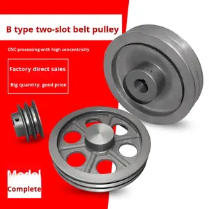 Poulie à double gorge en fer de type B pour courroie trapézoïdale avec boss et <span class=keywords><strong>crochet</strong></span> pour applications moteur OEM - Product Image 4