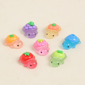 KI chuangshem Légumes, Fruits, Petites Tortues, Accessoires de Bijoux DIY en Résine Lumineuse, Sachets Surprise, Petits Ornements Tendance - Product Image 1