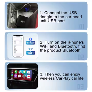 อะแดปเตอร์ไร้สาย CarPlay แบบยูนิเวอร์แซล JoyeAuto AI Box ชนิด Type-C ใช้งานร่วมกับ iPhone/<span class=keywords><strong>iPad</strong></span> และ Android รองรับการสตรีม Netflix และ YouTube - Product Image 4