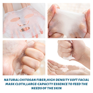 <span class=keywords><strong>Masque</strong></span> en tissu de chitosane hydrosoluble Y246, gel de chitosane d'organismes marins, film de gelée de <span class=keywords><strong>rosée</strong></span> pure, papier léger, confortable, tissu non tissé - Product Image 2