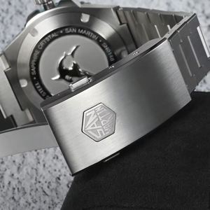 San Martin 41mm Men Diving <b>Watch</b> Integrated Case NH35 Automatic <b>Mechanical</b> <b>Watch</b> Original Design 200m Waterproof Sapphire SN0146 - Product Image 5