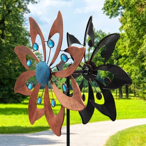 Elegant Modern Vintage Copper Windmill Stakes Durable Metal Garden <strong>Ornaments</strong> <strong>for</strong> Outdoor <strong>Graves</strong> Patios or Yards - Product Image 4