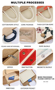 Bolsa de Compras Ecológica Grande y Resistente, Bolsa de Playa, Bolsa de Mano, Bolsas de Lona Personalizadas, Bolsa de Supermercado - Product Image 5