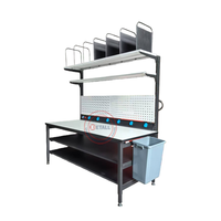 Nouvelle table de travail ergonomique en acier laminé à froid, réglable, avec coupeur sans effort |   Table de découpe intelligente pour film à bulles