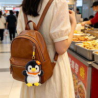 Peluche pingouin rembourrée avec écharpe |   Peluches douces pour la décoration de la maison, cadeau d'anniversaire pour enfants et commandes en gros