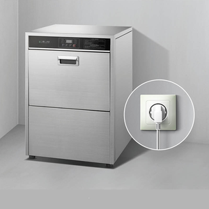 Lave-vaisselle électrique professionnel sous comptoir en acier inoxydable 304 avec pulvérisation rotative, commande numérique à une touche, porte frontale et faible niveau sonore - Product Image 6