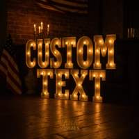 Lumières décoratives de mariage en gros, lettres lumineuses géantes de 4 pieds, grands chiffres LED, lettres lumineuses géantes, enseignes LED Marquee Love Letters